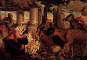 Jacopo Bassano The Adoration of the Shepherds oil painting on canvas